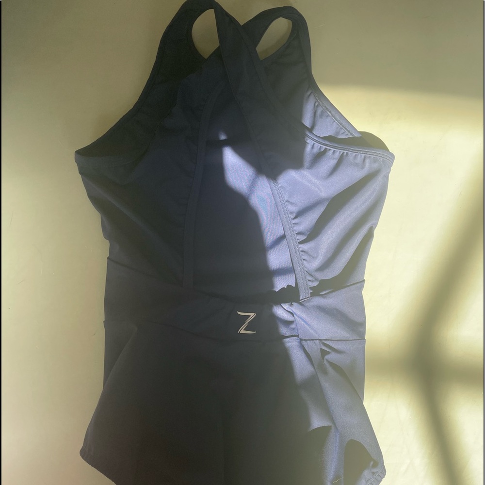 Zarely Neolani Crossback leotard, woman’s xs, navy